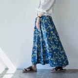 【WEB限定】ボタニカルプリントフレアスカート | coen【women】 | 詳細画像1 