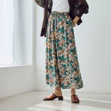 【WEB限定】ボタニカルプリントフレアスカート | coen【women】 | 詳細画像15 