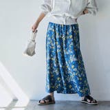 【WEB限定】ボタニカルプリントフレアスカート | coen【women】 | 詳細画像2 
