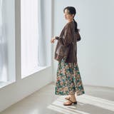【WEB限定】ボタニカルプリントフレアスカート | coen【women】 | 詳細画像20 