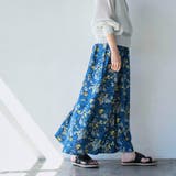 【WEB限定】ボタニカルプリントフレアスカート | coen【women】 | 詳細画像3 