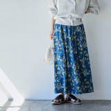【WEB限定】ボタニカルプリントフレアスカート | coen【women】 | 詳細画像5 