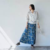【WEB限定】ボタニカルプリントフレアスカート | coen【women】 | 詳細画像6 