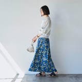 【WEB限定】ボタニカルプリントフレアスカート | coen【women】 | 詳細画像9 