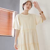 ピグメント布帛ドッキングフリルワンピース | coen【women】 | 詳細画像11 