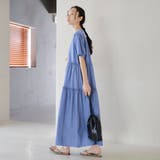 ピグメント布帛ドッキングフリルワンピース | coen【women】 | 詳細画像14 