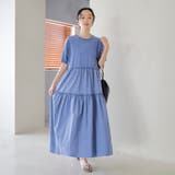 ピグメント布帛ドッキングフリルワンピース | coen【women】 | 詳細画像16 