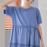 ピグメント布帛ドッキングフリルワンピース | coen【women】 | 詳細画像18 