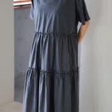 ピグメント布帛ドッキングフリルワンピース | coen【women】 | 詳細画像6 