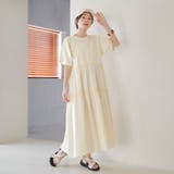 ピグメント布帛ドッキングフリルワンピース | coen【women】 | 詳細画像8 