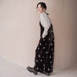 フラワー刺繍ベロアサロペット | coen【women】 | 詳細画像11