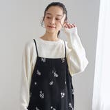 フラワー刺繍ベロアサロペット | coen【women】 | 詳細画像5