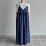 コットンレーヨンデニムキャミワンピース | coen【women】 | 詳細画像17 