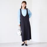 【UVカット / 防シワ / ストレッチ】カットジョーゼットUネックジャンスカ | coen【women】 | 詳細画像3 