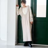 BEIGE | 【UVカット / 防シワ / ストレッチ】カットジョーゼットUネックジャンスカ | coen【women】