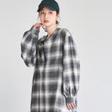 オンブレチェックライトネルシャツワンピース | coen【women】 | 詳細画像10 