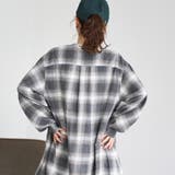 オンブレチェックライトネルシャツワンピース | coen【women】 | 詳細画像11 