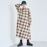 オンブレチェックライトネルシャツワンピース | coen【women】 | 詳細画像13 