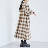 オンブレチェックライトネルシャツワンピース | coen【women】 | 詳細画像14 