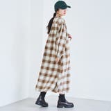 オンブレチェックライトネルシャツワンピース | coen【women】 | 詳細画像15 