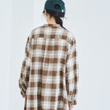 オンブレチェックライトネルシャツワンピース | coen【women】 | 詳細画像18 
