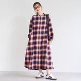 オンブレチェックライトネルシャツワンピース | coen【women】 | 詳細画像19 