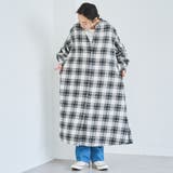 オンブレチェックライトネルシャツワンピース | coen【women】 | 詳細画像2 