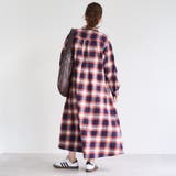 オンブレチェックライトネルシャツワンピース | coen【women】 | 詳細画像21 