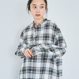 オンブレチェックライトネルシャツワンピース | coen【women】 | 詳細画像5 