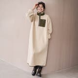 【PARKNIK(パークニック)】ハーフスナップフリースワンピース | coen【women】 | 詳細画像8