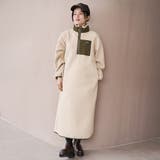 BEIGE | 【PARKNIK(パークニック)】ハーフスナップフリースワンピース | coen【women】