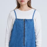 フロントジップデザインデニムサロペット | coen【women】 | 詳細画像18 