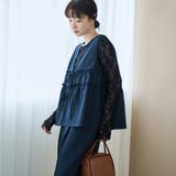 NAVY | 【セットアイテム】リネンライク ビスチェセットアップ | coen【women】