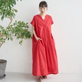 【MARKET（マーケット）】スキッパーフレンチスリーブワンピース | coen【women】 | 詳細画像12 