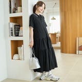 【Penneys(ぺニーズ)別注】配色ライン ティアードポロ襟ワンピース | coen【women】 | 詳細画像2