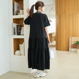 【Penneys(ぺニーズ)別注】配色ライン ティアードポロ襟ワンピース | coen【women】 | 詳細画像3