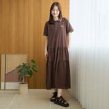 【Penneys(ぺニーズ)別注】配色ライン ティアードポロ襟ワンピース | coen【women】 | 詳細画像8