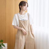 コットンレーヨンデニムサロペット | coen【women】 | 詳細画像10 