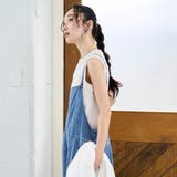 コットンレーヨンデニムサロペット | coen【women】 | 詳細画像21 