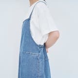 コットンレーヨンデニムサロペット | coen【women】 | 詳細画像28 