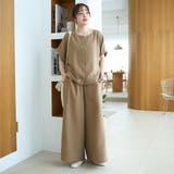 【接触冷感/UVカット/セットアイテム】リネンタッチTブラウスセットアップ | coen【women】 | 詳細画像23