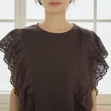カットワークレース切替デザイン カットソーワンピース | coen【women】 | 詳細画像25 