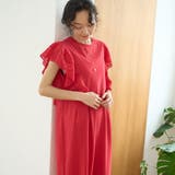RED | カットワークレース切替デザイン カットソーワンピース | coen【women】