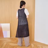パッチワーク風 透かし編みメッシュニットロングジレ | coen【women】 | 詳細画像11 