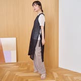 パッチワーク風 透かし編みメッシュニットロングジレ | coen【women】 | 詳細画像12 