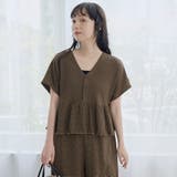 サッカーチェック Vネックオールインワンサロペット | coen【women】 | 詳細画像19