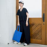 サッカーチェック Vネックオールインワンサロペット | coen【women】 | 詳細画像27