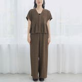 サッカーチェック Vネックオールインワンサロペット | coen【women】 | 詳細画像30