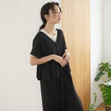 サッカーチェック Vネックオールインワンサロペット | coen【women】 | 詳細画像5