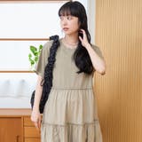布帛ドッキング ピグメントティアードワンピース | coen【women】 | 詳細画像11 